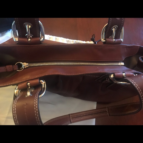 Brown Leather Coach Shoulder Bag - Picture 7 of 8